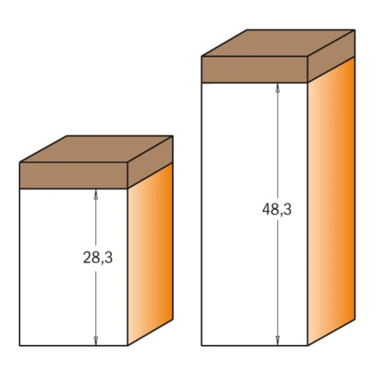 Frez CMT 656 - długości ostrza 28,3, 35 i 48,3 mm