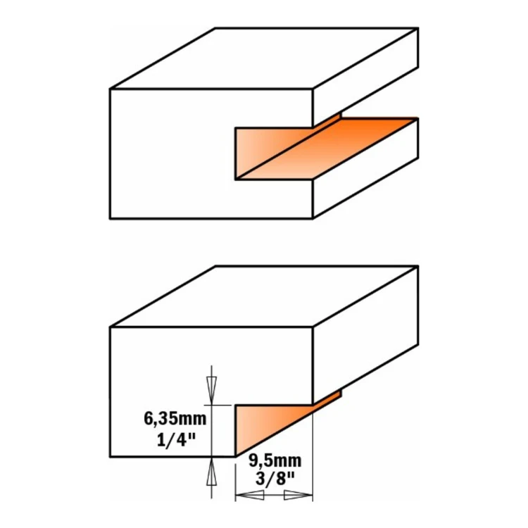 Frez CMT 822.023B - rysunek wymiarowy