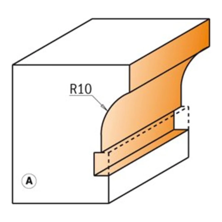 Frez CMT 955.307 M - profil A, R 10 mm