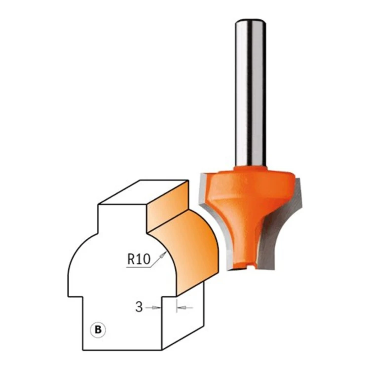 Frez CMT 955.307 F - profil B, R 10 mm