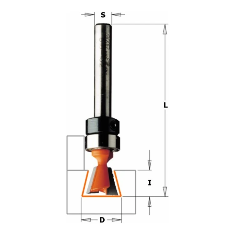 Frez CMT 818.159.11B z łożyskiem, trzpień 9,5 mm