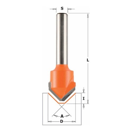 Frez CMT do Alucobond - rowek V 90°
