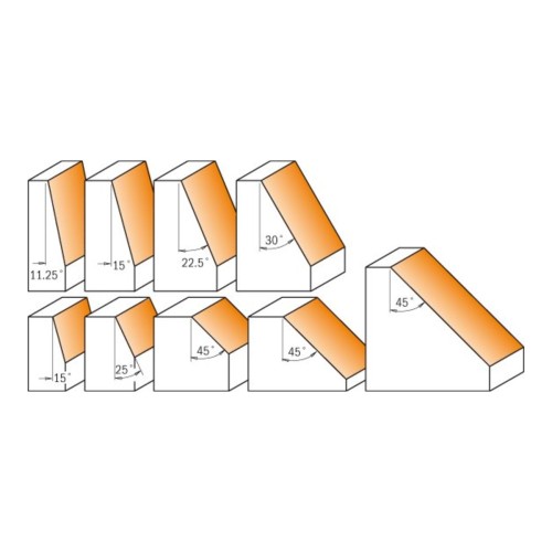 Frezy CMT 936/957 - kąty 11,25°-45°