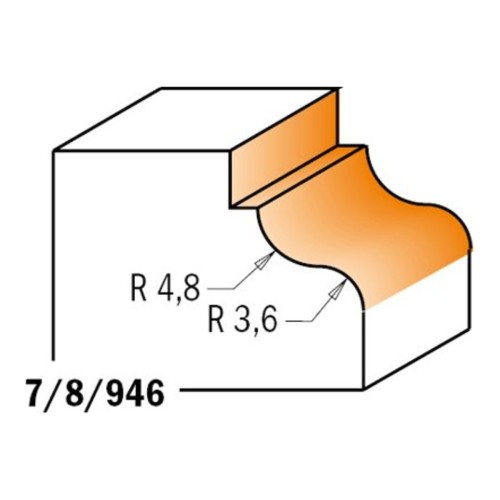 Frez CMT 946 - profil R 4,8/3,6
