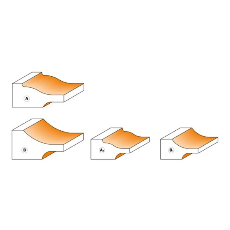 Frezy CMT 990 - profile płycin obustronnych