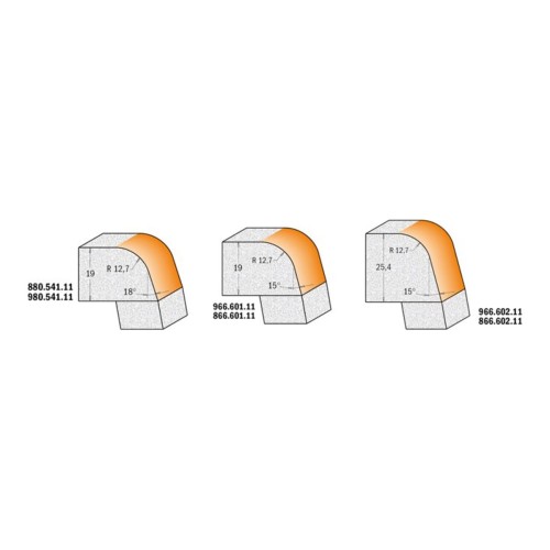 Frez CMT 966.602.11 z łożyskiem Delrin