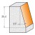 Frez CMT 981.521 - ukos 15°