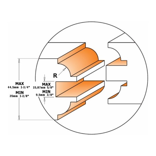 Zestaw CMT 955.806 - rysunek wymiarowy