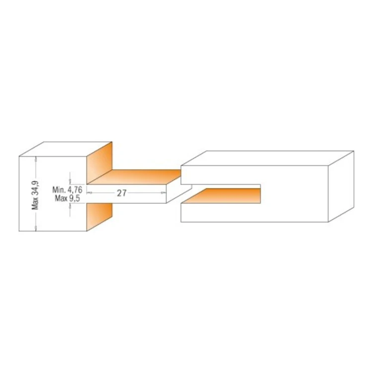 Zestaw CMT 900.627 - rysunek wymiarowy