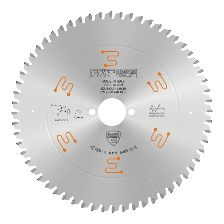 Piła chromowana CMT 285 D216 Z60 do ukośnicy