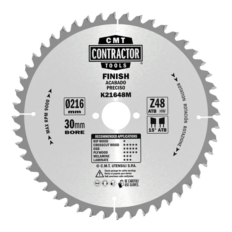 Piła CMT K Contractor D216 Z48