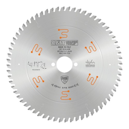Piła chromowana CMT 297 D216 Z64 do aluminium