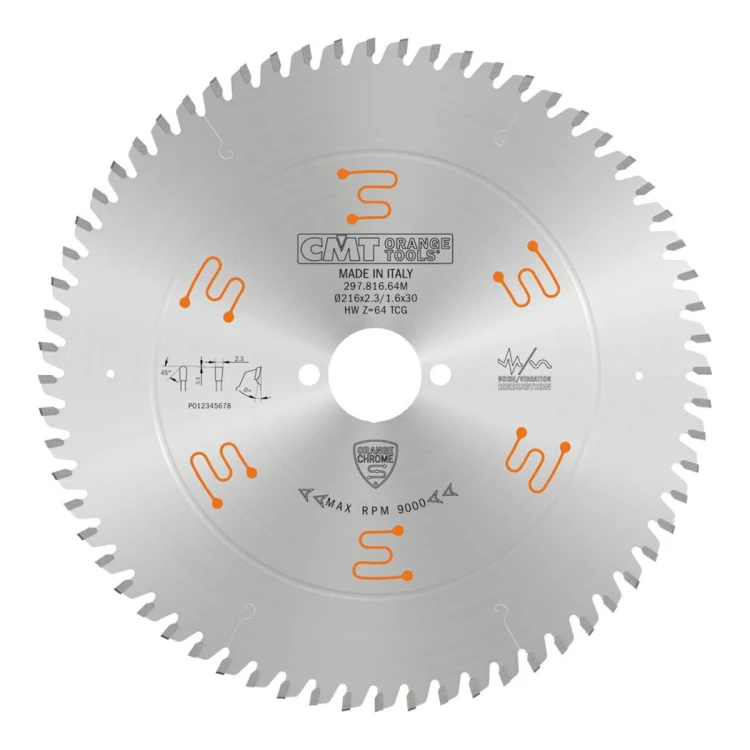 Piła chromowana CMT 297 D216 Z64 do aluminium