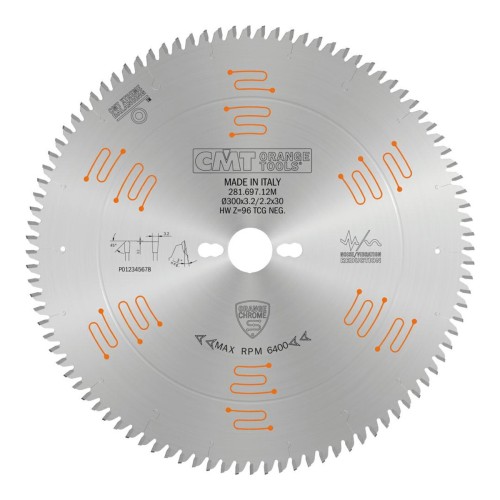 Piła tarczowa CMT 281 Orange Chrome do płyt HPL