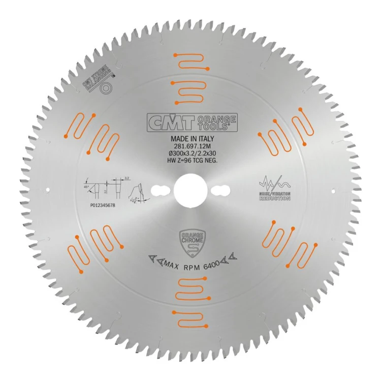 Piła tarczowa CMT 281 Orange Chrome do płyt HPL