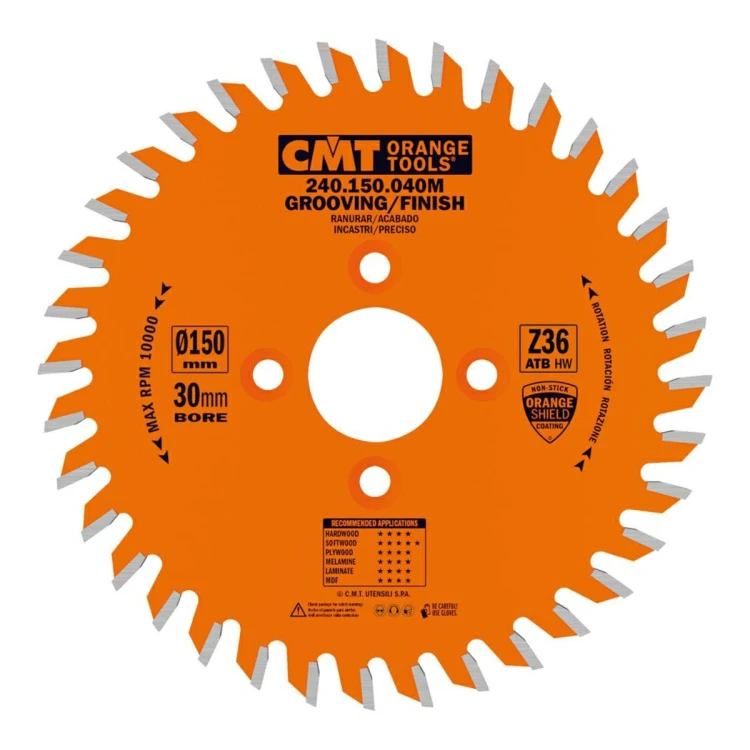 Piła CMT 240 do rowkowania - uchwyty CNC, D 120-150 mm - widok 3