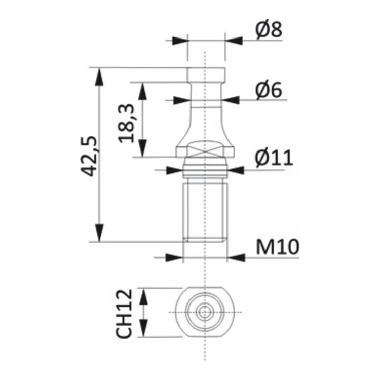 Końcówki CMT do uchwytów ISO30 - Biesse, SCM, CMS, Alberti, Weeke, DIN 7388 - widok 3