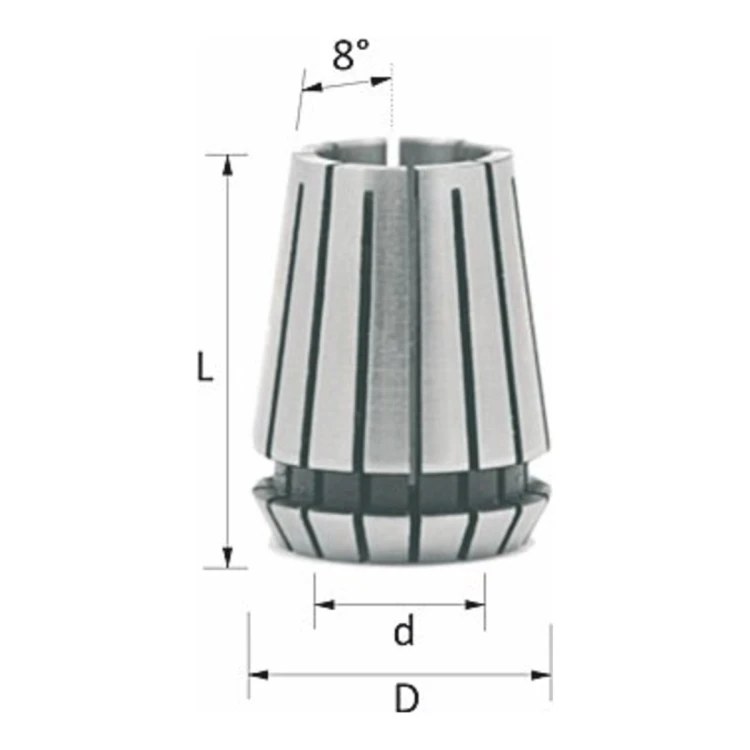 Tuleja zaciskowa CMT ER11 DIN 6499 - średnice 2-6 mm