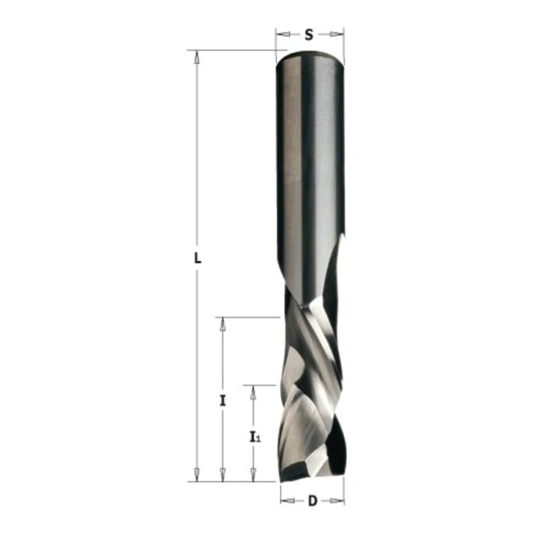 Frez spiralny CMT 190 pozytyw-negatyw (kompresyjny) VHM Z1+1, Z2+2, Z3+3 - D 4-18 mm - widok 3