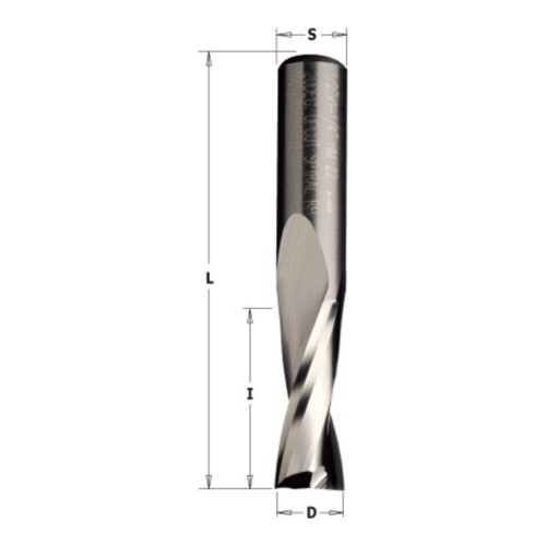 Frez spiralny wykańczający CMT 191 pozytyw Z2 VHM - D 3-20 mm, chwyty 3-20 mm