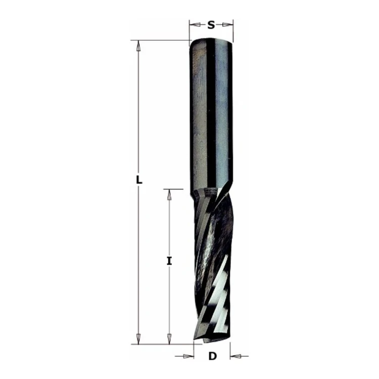 Frez spiralny CMT 198 jednoostrzowy Z1 VHM - pozytyw i negatyw, D 3-12 mm - widok 4