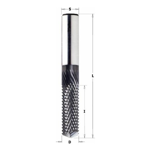 Frez pilnikowy VHM CMT 151.D do kompozytów, DLCS Chrome - ostrze V 135° - D 6-12,7 mm - zdjęcie 2