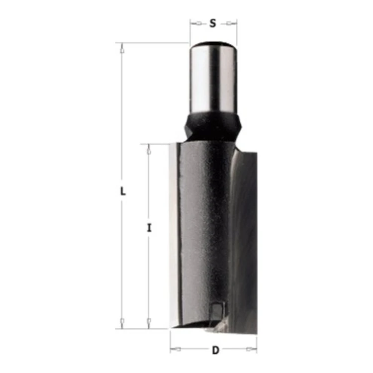Frez prosty wiercący CMT 113 HM Z2+1, chwyt 12 mm - D 12-25 mm