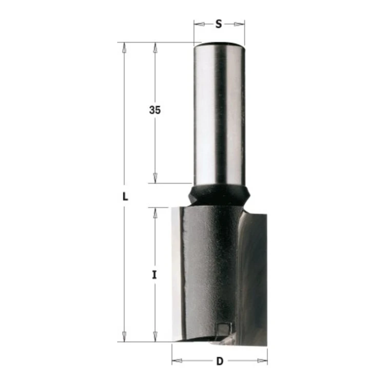 Frez prosty wiercący CMT 175 HM/VHM Z2+1, chwyt 10 mm - D 4-35 mm - zdjęcie 3