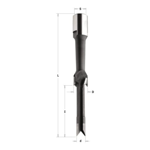 Frez oscylacyjny CMT 166/167 HM Z2 ze stopniem, M12x1 - D 19 i 22 mm - zdjęcie 2