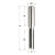 Frez oscylacyjny CMT 105 HL Z4, chwyt 10 mm - D 6-12 mm