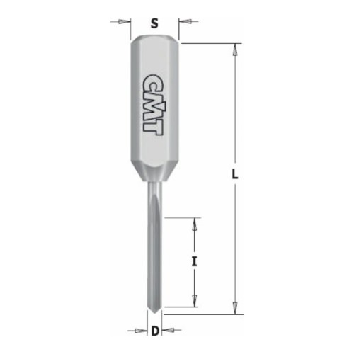 Wiertło XTreme pełnowolframowe CMT 382 VHM Z1 - D 2-5 mm, RH i LH