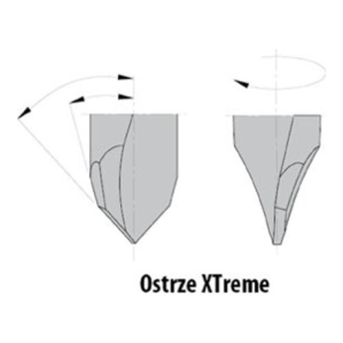 Wiertło XTreme przelotowe długie CMT 314.41/42 HM Z2, L 70 mm - D 5-10 mm, RH i LH - zdjęcie 2