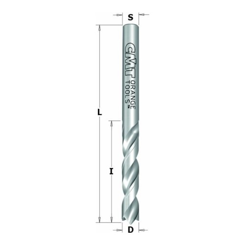 Wiertło wymienne VHM CMT 363.41/42 przelotowe z ostrzem „V” 60° - D 2,5-4 mm, RH i LH - zdjęcie 2