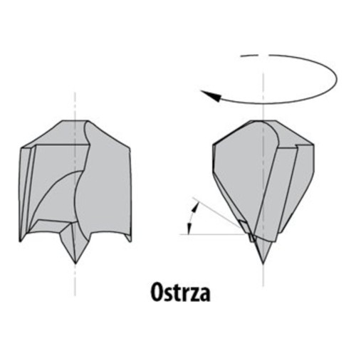Wiertło nieprzelotowe CMT 307 HM Z2 V2, L 67 mm, trzpień 8x20 - D 5-12 mm, RH i LH - zdjęcie 2