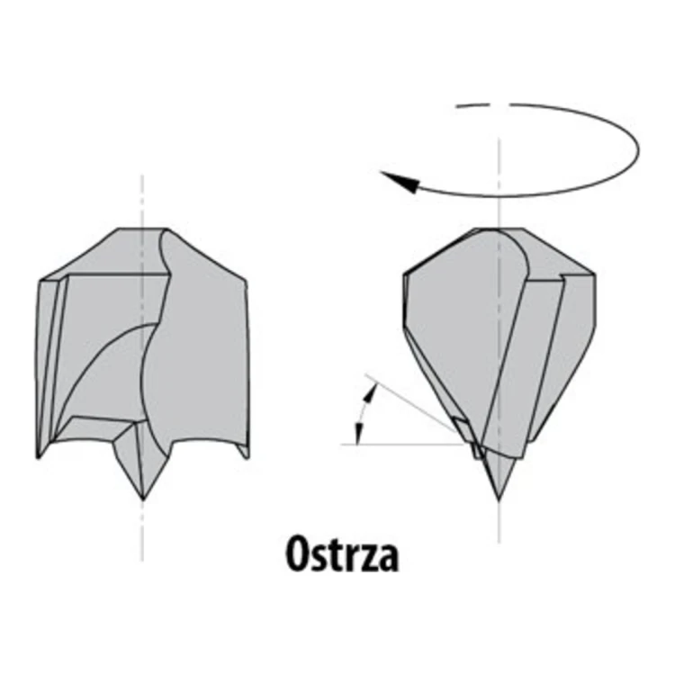 Wiertło nieprzelotowe CMT 307 HM Z2 V2, L 67 mm, trzpień 8x20 - D 5-12 mm, RH i LH - zdjęcie 4
