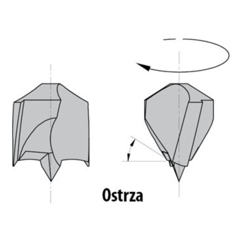 Wiertło nieprzelotowe CMT 309 HM Z2 V2, L 70 mm, trzpień 10x20 - D 4-16 mm, RH i LH - zdjęcie 2