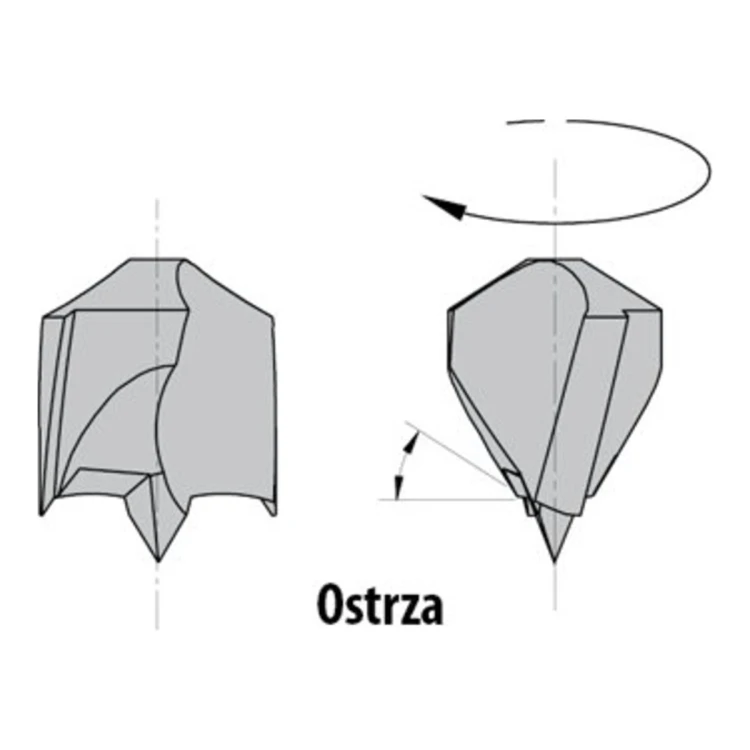 Wiertło nieprzelotowe CMT 309 HM Z2 V2, L 70 mm, trzpień 10x20 - D 4-16 mm, RH i LH - zdjęcie 4