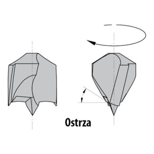 Wiertło nieprzelotowe CMT 372 HM Z2 V2, L 105 mm, trzpień 10x30 - D 5-12 mm, RH i LH - zdjęcie 2