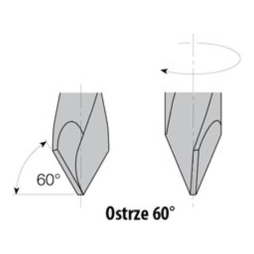Wiertło przelotowe CMT 366 HM Z2, L 77 mm, trzpień 10x26 - D 5-12 mm, RH i LH - zdjęcie 2