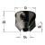 Pogłębiacz CMT 316 HM Z2 do wierteł z 4 spiralami - D 16-20 mm, RH i LH