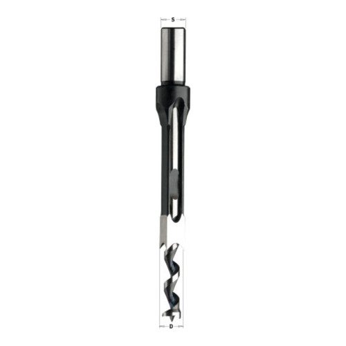 Dłuto kwadratowe z wiertłem CMT 543 HSS do dłutownic - 6,35-19 mm, chwyt 19 mm - zdjęcie 2