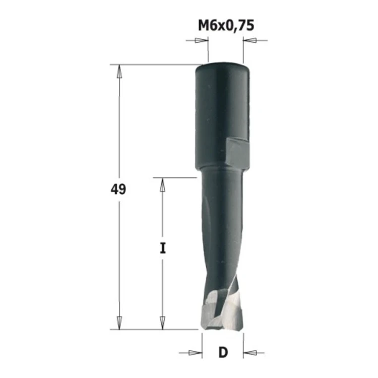 Frez do łączeń Domino CMT 380 do Festool DF500 i DF700 - D 4-14 mm