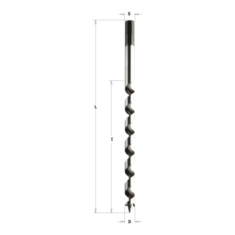 Wiertło długie CMT 535 HSS do głębokich otworów w drewnie - D 8-20 mm, L 460 mm - zdjęcie 2