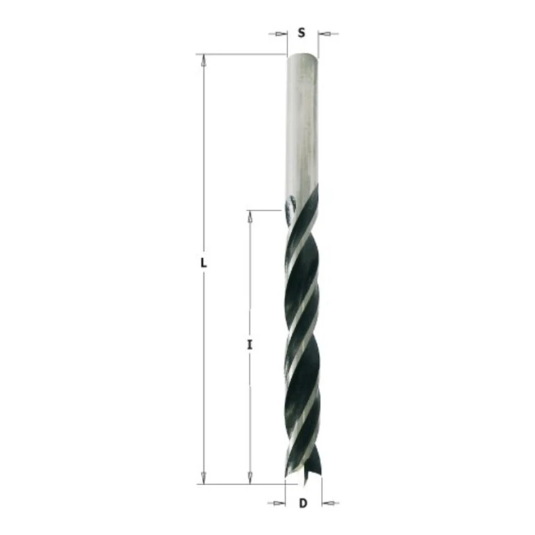 Wiertło do drewna CMT 517 SP i HSS z trzpieniem cylindrycznym - D 3-20 mm