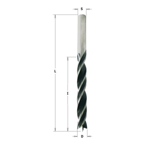 Wiertło do drewna CMT 517 SP i HSS z trzpieniem cylindrycznym - D 3-20 mm - zdjęcie 2