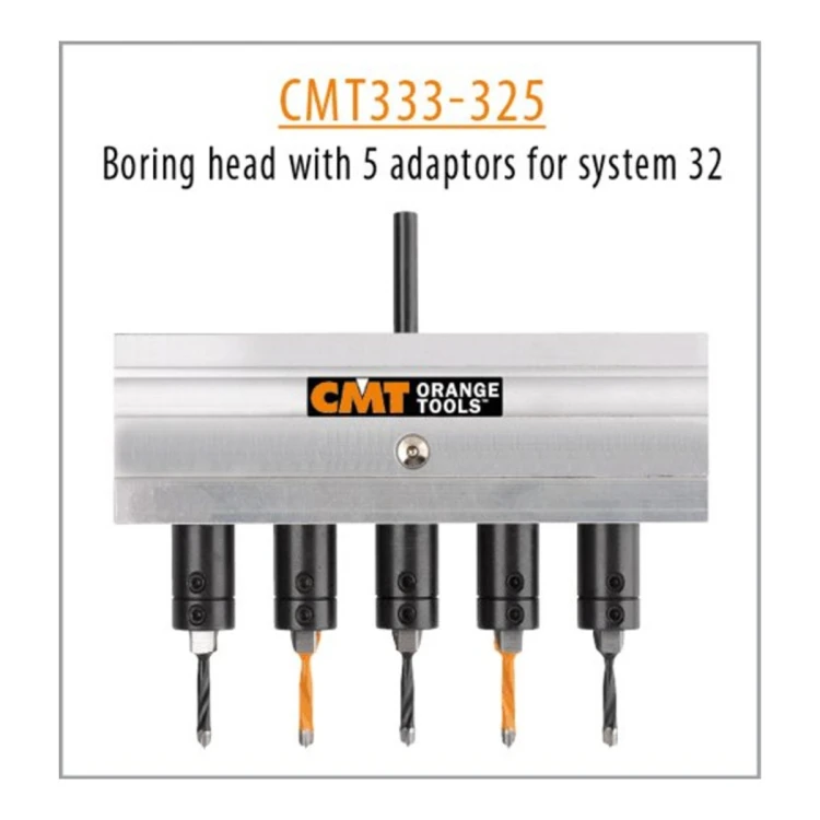 Głowice CMT333 do wierceń pod zawiasy - Blum, Hettich/Würth, uchwyty okienne, system 32