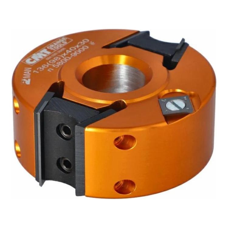 Głowica do wręgów CMT 694.020 Z2+V2 na noże wymienne VHM, I 40 mm - D 100-125 mm