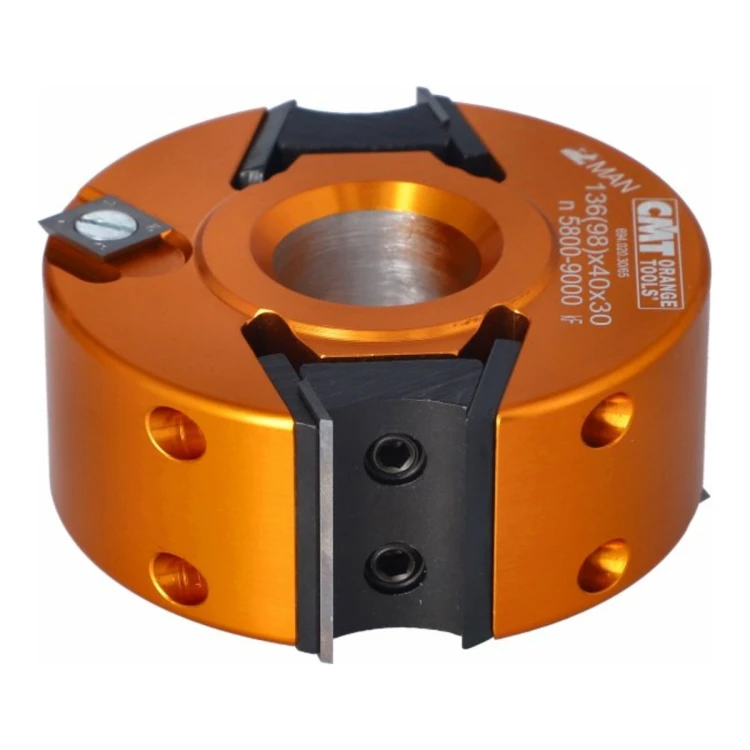 Głowica do wręgów CMT 694.020 Z2+V2 na noże wymienne VHM, I 40 mm - D 100-125 mm - zdjęcie 3