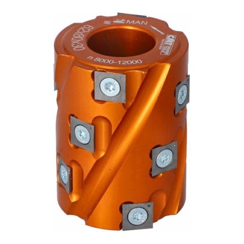 Głowica spiralna CMT 694.019 na płytki wymienne VHM Z12, wysokość 80 mm - D 62-80 mm