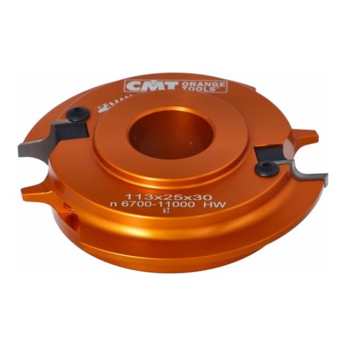 Głowica zaokrąglająca CMT 694.003 na noże VHM - R5/10, opcja R3-R8 - D 113-128 mm